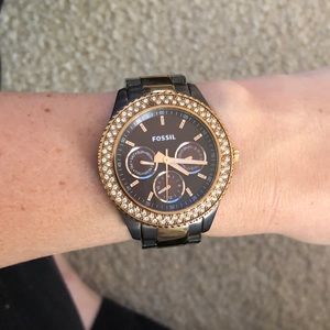 Bronze Fossil watch